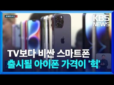 3백만 원 근접한다는 최신 ‘아이폰 15’…“비쌀수록 잘 팔렸네?” [경제합시다] / KBS  2023.08.30.