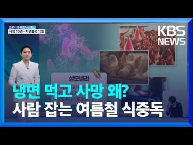 냉면 먹고 집단 식중독…‘살모넬라’ 달걀서 검출 / KBS  2022.06.24.