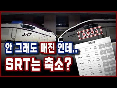 [속보]예매전쟁 SRT, 그런데 열차는 오히려 줄어든다고?(feat. 운행횟수 기적의 계산법ㄷㄷ)