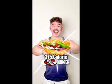 300 Calorie KFC BURGER 🍔  (Fitness Recipe)
