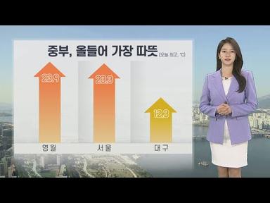 [날씨] 서울 23.3도, 올들어 가장 따뜻…내일 비 오며 고온 꺾여 / 연합뉴스TV (YonhapnewsTV)