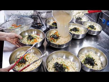 줄서서 먹는 칼국수!~ 전국 칼국수 맛집 모음 10편 / Popular Korean noodles (kalguksu) - Korean street food