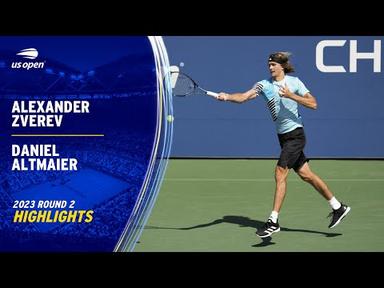Alexander Zverev vs. Daniel Altmaier Highlights | 2023 US Open Round 2