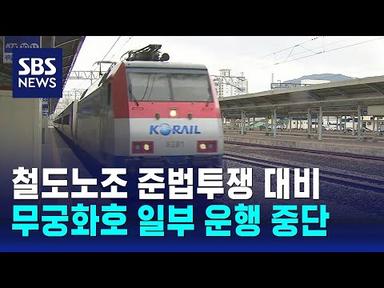 철도노조 준법투쟁 대비 무궁화호 일부 운행 중단 / SBS