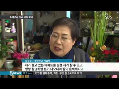 주택연금 확대…노인 소득 늘려 내수 잡는다 / SBS