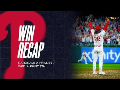 Nationals vs. Phillies Game Highlights (8/9/23) | MLB Highlights