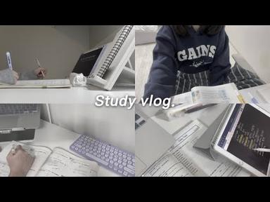 바쁜 고3의 현실,, 공부 브이로그ㅣ 집중 잘되는 닥터스탠드 휴대용 멀티독서대ㅣ공부자극ㅣ스터디카페ㅣ스터디 브이로그ㅣStudy vlog
