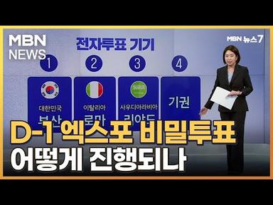 [2030 부산엑스포] 내일 비밀투표…어떻게 진행되나? [MBN 뉴스7]