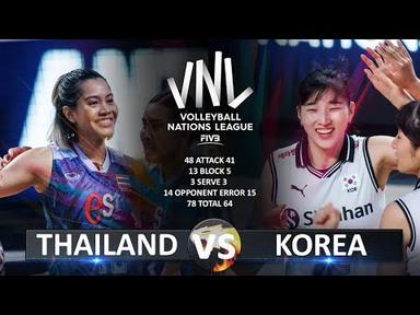 Thailand vs Korea | Women&#39;s VNL 2023