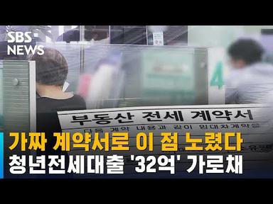 가짜 계약서로 청년전세대출 &#39;32억&#39; 가로채…일당 49명 기소 / SBS