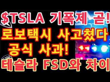 로보택시 사고쳤다!! 공식 사과! 테슬라 FSD와 수준 차이 / $TSLA 기폭제 곧!! / 테슬라 투자 / Tesla Cybertruck
