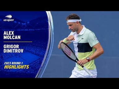 Alex Molcan vs. Grigor Dimitrov Highlights | 2023 US Open Round 1