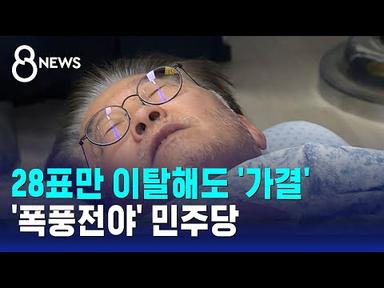 28표만 이탈해도 이재명 체포안 가결…폭풍전야 민주당 / SBS 8뉴스