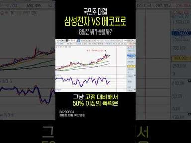국민주 대결! 삼성전자 VS 에코프로. 8월엔 뭘 사면 좋을까요? | 강흥보 대표