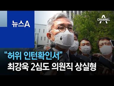 “허위 인턴확인서” 최강욱 2심도 의원직 상실형 | 뉴스A