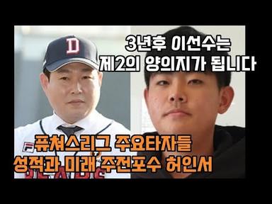퓨쳐스리그 씹어먹는 허인서,그리고 타자유망주들 근황