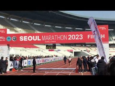 여자마라톤 새로운스타 탄생 정다은 선수! 2023 서울국제마라톤 우승 장면