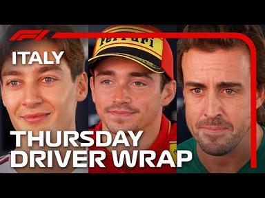 Thursday Drivers&#39; Wrap | 2023 Italian Grand Prix
