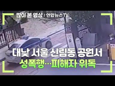 대낮 서울 신림동 공원서 성폭행…피해자 위독 / 연합뉴스TV (YonhapnewsTV)