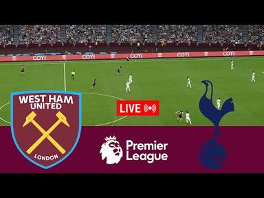 웨스트햄 유나이티드 vs 토트넘 홋스퍼 라이브. Premier League 23/24 전체 경기 - 비디오 게임 시뮬레이션
