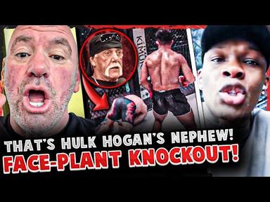 Hulk Hogan NEPHEW gets FACE-PLANT KNOCKED OUT in MMA fight! Israel Adesanya GOES OFF!