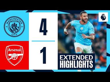 EXTENDED HIGHLIGHTS | Man City 4-1 Arsenal | De Bruyne, Stones &amp; Haaland Goals!