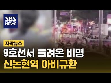 9호선서 들려온 비명 소리…신논현역 아비규환 (자막뉴스) / SBS