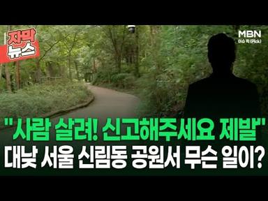 [자막뉴스] ＂사람 살려! 신고해주세요 제발＂ 대낮 서울 신림동 공원서 무슨 일이? | 이슈픽