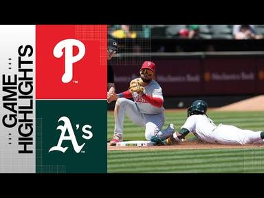 Phillies vs. A&#39;s Game Highlights (6/17/23) | MLB Highlights