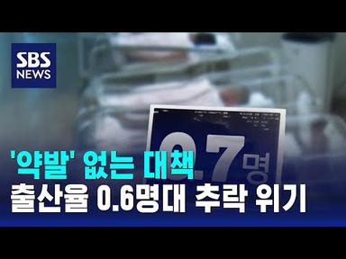 &#39;약발&#39; 없는 대책…출산율 0.6명대 추락 위기 / SBS