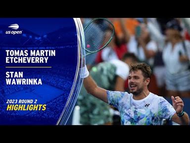 Tomas Martin Etcheverry vs. Stan Wawrinka Highlights | 2023 US Open Round 2