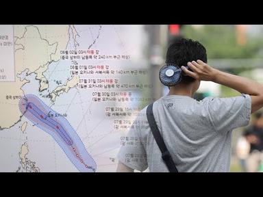 &#39;독수리&#39; &#39;카눈&#39; 태풍 줄줄이 중국행…한국은 찜통더위 / 연합뉴스TV (YonhapnewsTV)
