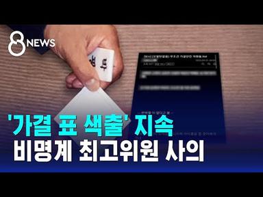 가결표 색출 나선 지지자들…비명계 최고위원 사의 수용 / SBS 8뉴스
