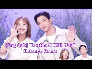 230804. [Eng Sub] Destined With You Balance Game interview with Rowoon and ChoBoAh.