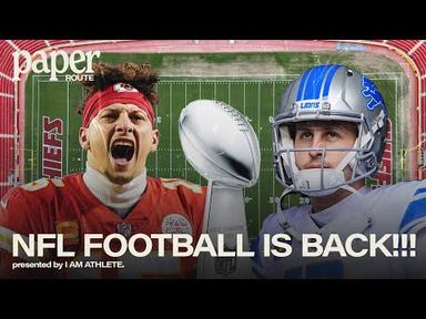 NFL FOOTBALL IS OFFICIALLY BACK!!! | PAPER ROUTE