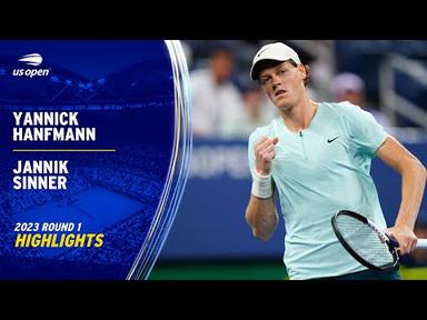 Yannick Hanfmann vs. Jannik Sinner Highlights | 2023 US Open Round 1